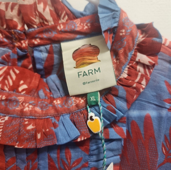 NWT FARM Rio Ruffle Blouse Size XL - Picture 4 of 7